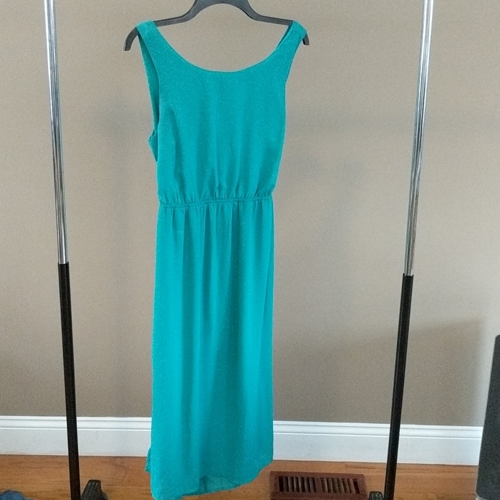 Forever 21 Crossback Green Dress